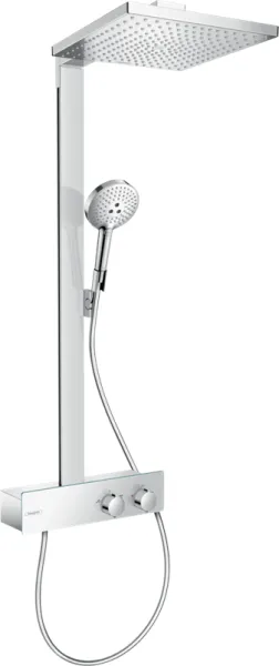 Hansgrohe Raindance E Showerpipe 300 dusjsystem med ShowerTablet 350, 1 stråletype, krom