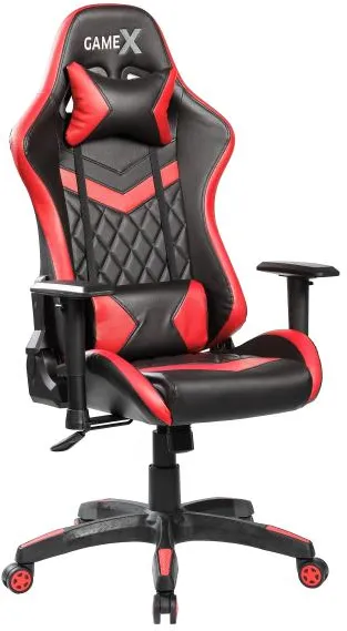 GameX GameX Lopez kunstskinn svart/rød 70x65x134cm