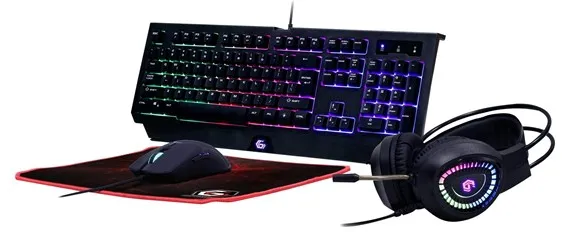 Gembird GMB Gaming Phantom - Spilltastatur - Amerikansk engelsk - Svart