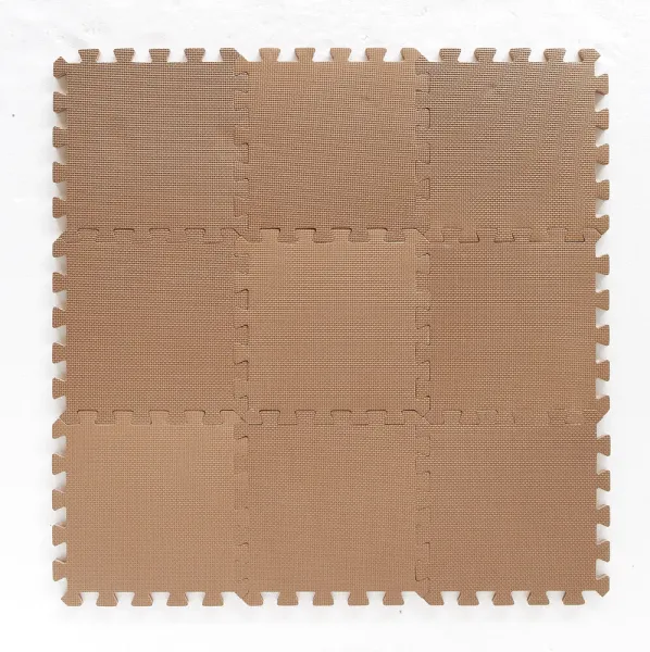 Skumlekeunderlag Bekids, Cappuccino 9 stk.