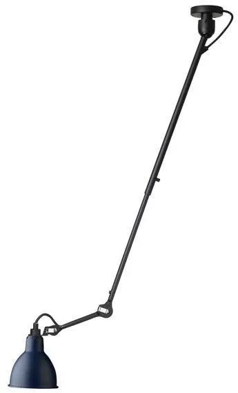 Lampe Gras N302 Taklampe Matt Sort & Matt Blå