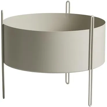 Woud Pidestall Blomsterpotte Mellomgrå