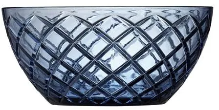 Lyngby Glas Sorrento salatskål 24 cm - Blå